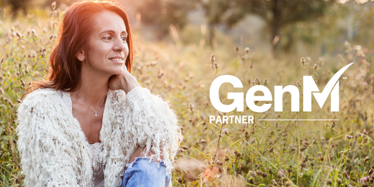 YES partner with GenM and adopt M-tick menopause logo