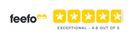 Our customer Feefo rating Feefo logo