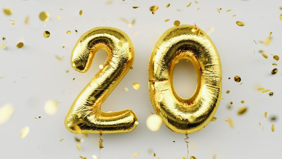 20 year celebration balloons 