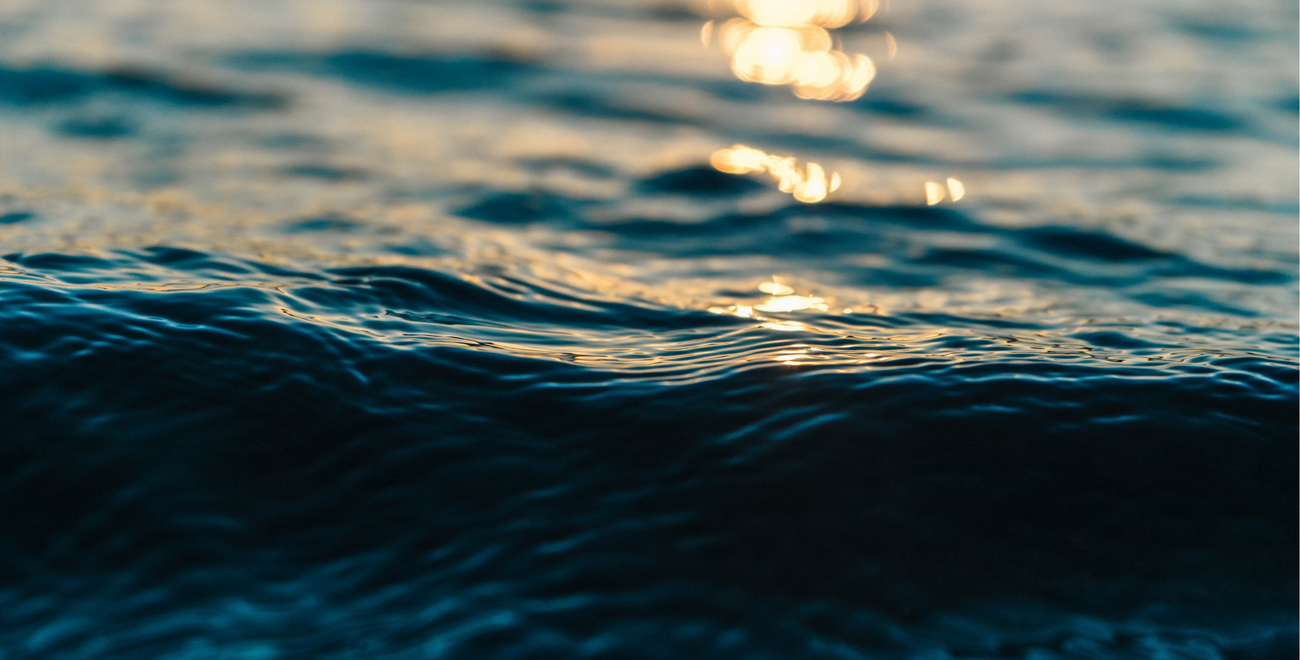 sunset reflecting on the ocean