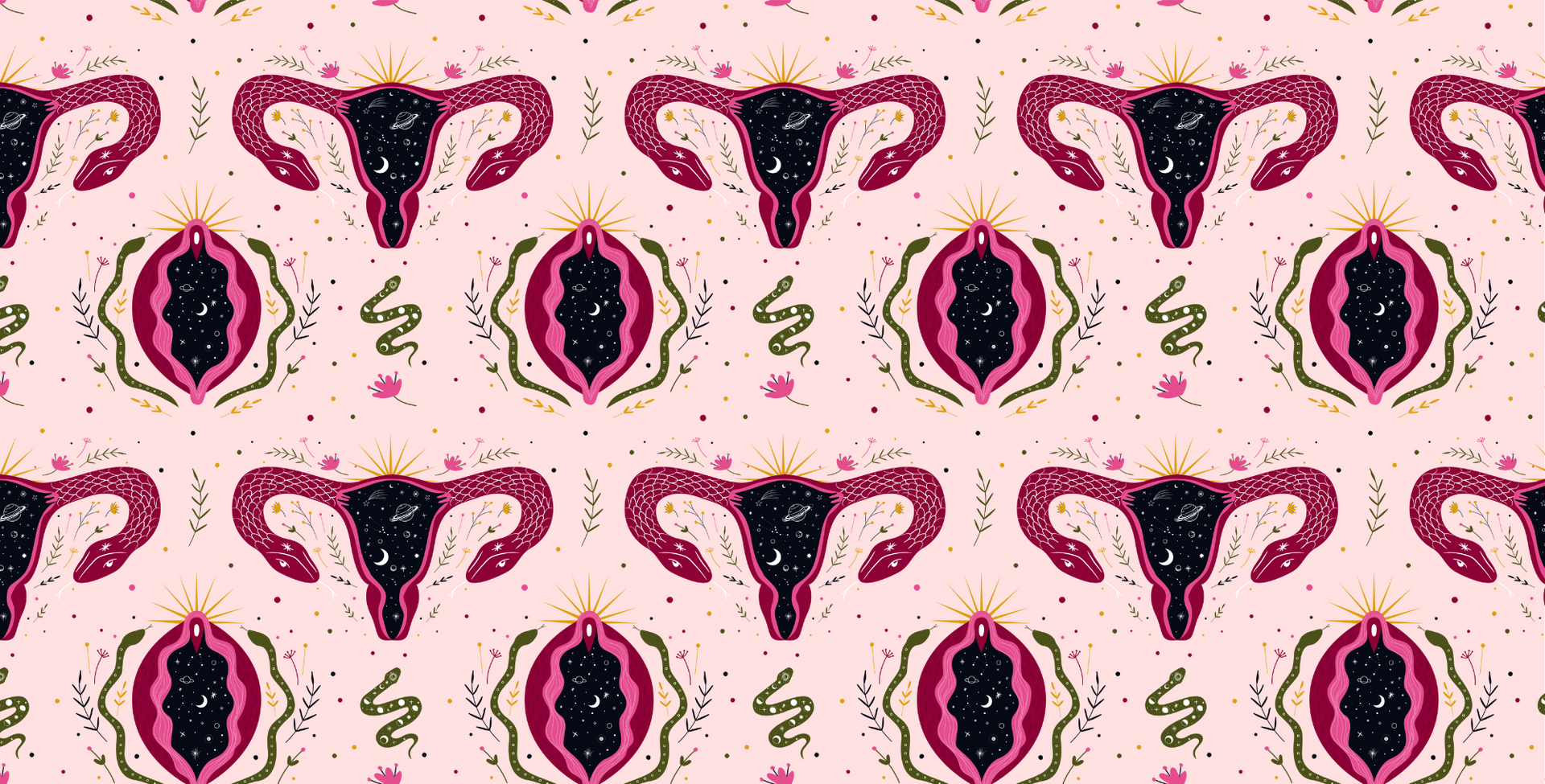 female reproductive anatomy displayed as wallpaper
