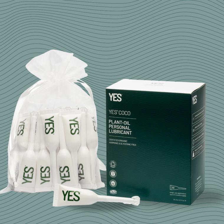 YES COCO Plant oil based lubricant for vaginal dryness - 30 pack applicators