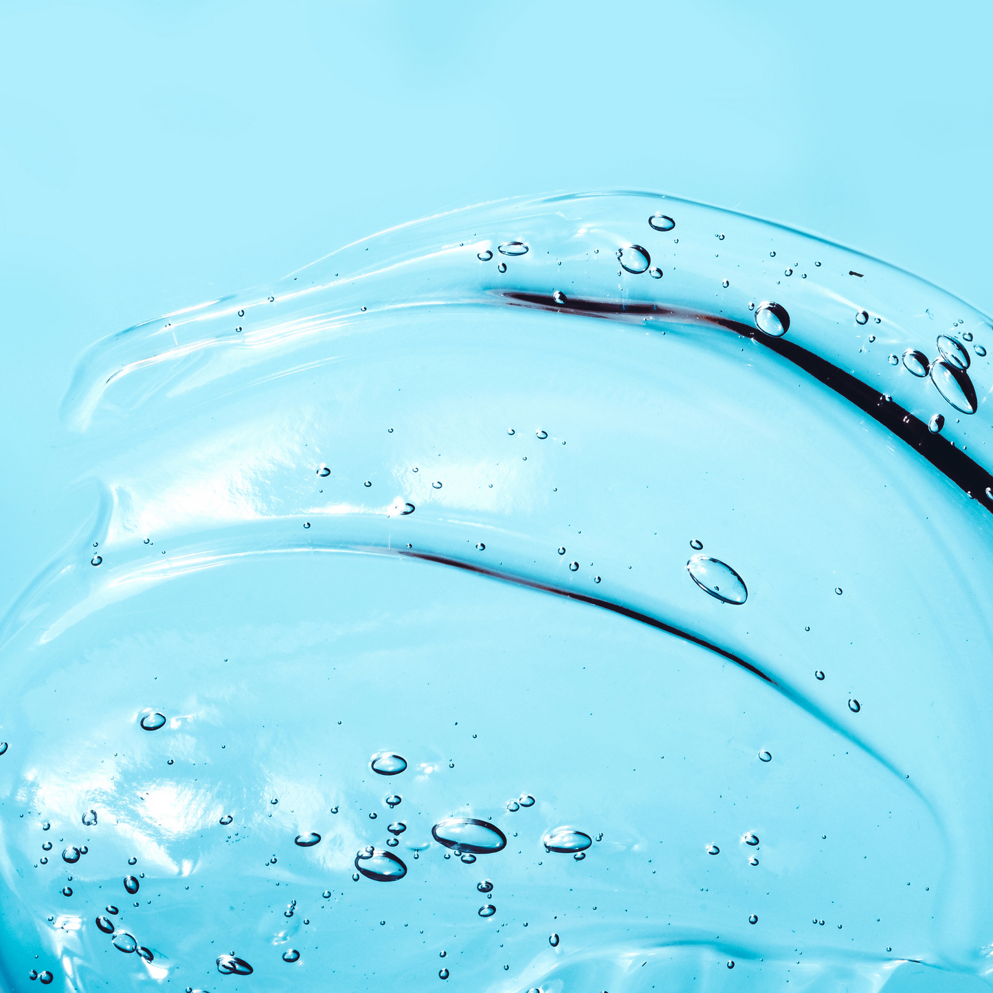 YES WB water based lubricant.  Clear gel on a blue background.  