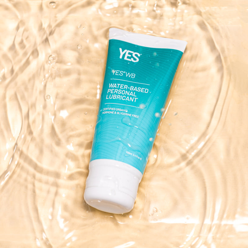 YES WB water based lubricant making a splash in water